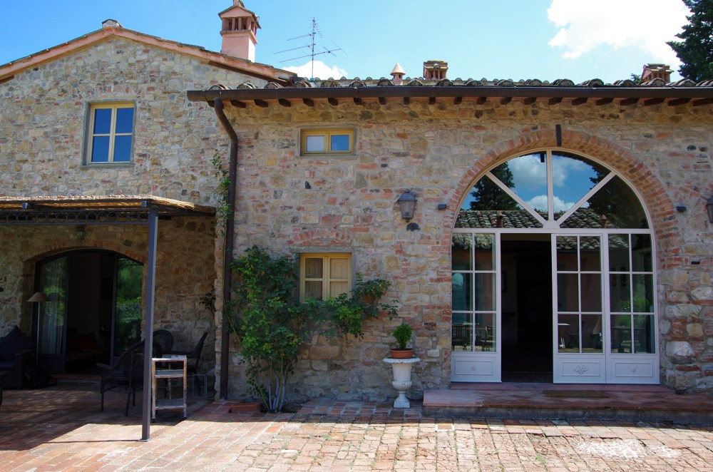 Entrance from courtyard into our Villa in Impruneta, Florence - June 2014
