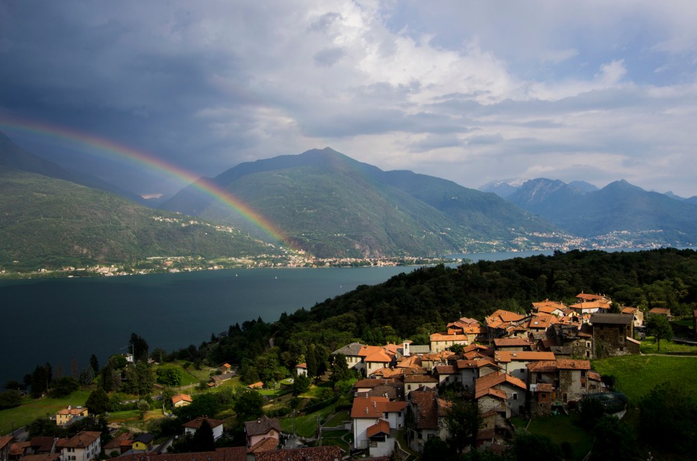 View from our apartment in Pianello del Lario, Lake Como - June 2014