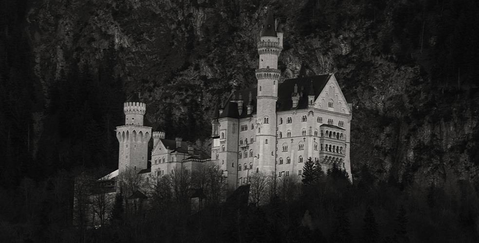 Füssen, Germany – Christmas 2016. Neuschwanstein Castle